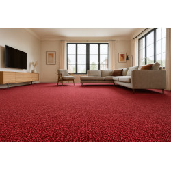 Metrážny koberec Balance 35 červený