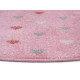 AKCIA: 140x140 (průměr) kruh cm Detský koberček Adventures 105951 Rose kruh