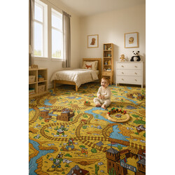 Dětský metrážový koberec Western