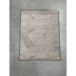 AKCIA: 102x80 cm Kusový koberec Capri béžovej - zelené obšitie
