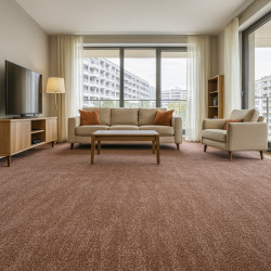 AKCIA: 200x500 cm Metrážny koberec Leon 93244 Tm. Hnedý