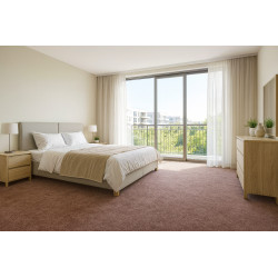 AKCIA: 200x500 cm Metrážny koberec Leon 93244 Tm. Hnedý