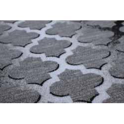 AKCIA: 120x67 cm Protišmykový behúň na mieru Zel 1017 Silver (Grey) - obšitý zo všetkých strán