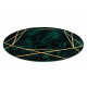 POŠKODENÝ Kusový koberec Emerald 1022 green and gold kruh