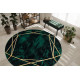 POŠKODENÝ Kusový koberec Emerald 1022 green and gold kruh