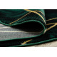 POŠKODENÝ Kusový koberec Emerald 1022 green and gold kruh