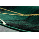 POŠKODENÝ Kusový koberec Emerald 1022 green and gold kruh