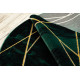 POŠKODENÝ Kusový koberec Emerald 1022 green and gold kruh
