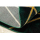 POŠKODENÝ Kusový koberec Emerald 1022 green and gold kruh