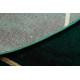 POŠKODENÝ Kusový koberec Emerald 1022 green and gold kruh
