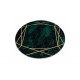 POŠKODENÝ Kusový koberec Emerald 1022 green and gold kruh
