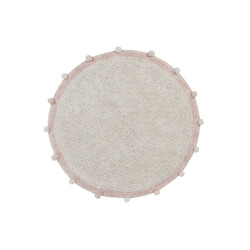 Dětský kusový koberec Bubbly Vintage Nude kruh