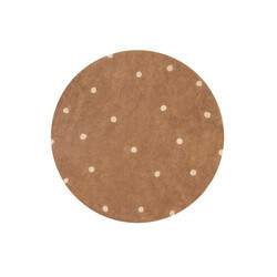 Kusový koberec Dot Chestnut kruh