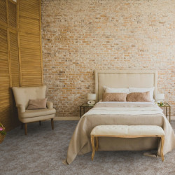 AKCIA: 190x200 cm Metrážny koberec Milano 43 tm. béžový