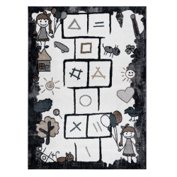 AKCE: 120x170 cm Dětský kusový koberec Fun Hop black