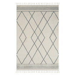 Kusový koberec Moroccan Desert weiß/grau kruh