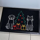 Rohožka Vianoce pri Psíku a mačičky 40x60 cm