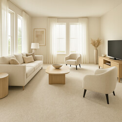 Metrážny koberec Dublin 202 biely