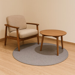 Kusový koberec Atlas 92 sivý kruh