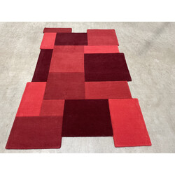 POŠKODENÝ Kusový koberec Abstract Collage Red