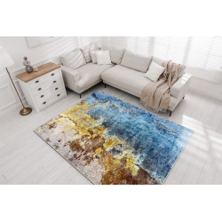 Kusový koberec Miro 51709.803 blue/gold