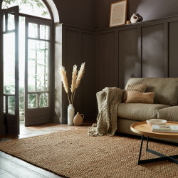 AKCE: 60x150 cm Kusový koberec Chunky Jute Sol Natural