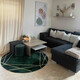 Kusový koberec Emerald 1022 green and gold kruh