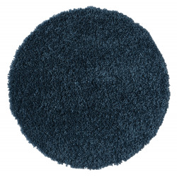 Kusový koberec My Shaggy dunkelblau kruh