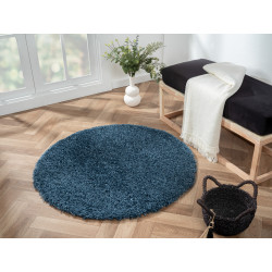 AKCE: 150x150 (průměr) kruh cm Kusový koberec My Shaggy dunkelblau kruh