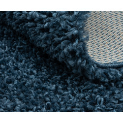 Kusový koberec My Shaggy dunkelblau kruh