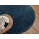 Kusový koberec My Shaggy dunkelblau kruh