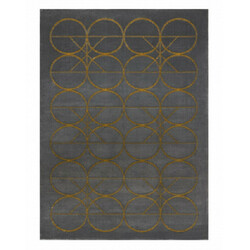 AKCE: 140x190 cm Kusový koberec Emerald 1010 grey and gold