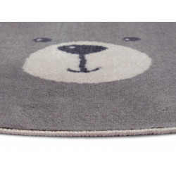 Detský koberček Adventures 105964 Cream Grey kruh