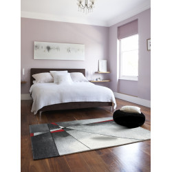 AKCE: 160x230 cm Kusový koberec Brilliance 21807 grey-red