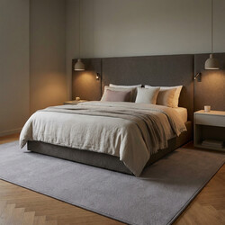 Kusový koberec Royal Lux 90 šedý štvorec