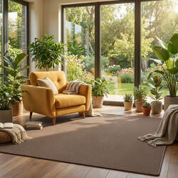 Kusový koberec Royal Lux 40 hnědý čtverec