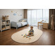 Kusový koberec Udinese béžový ovál