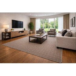 Kusový koberec Udinese hnedý štvorec