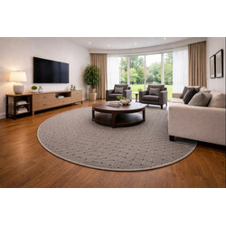 Kusový koberec Udinese šedý kruh