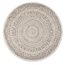 Kusový koberec Mojkoberec Original Nora 104156 Grey Creme kruh – na von aj na doma