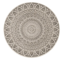 Kusový koberec Mojkoberec Original Nora 104160 Grey Creme kruh – na von aj na doma