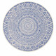 Kusový koberec Mojkoberec Original Nora 104162 Blue Creme kruh