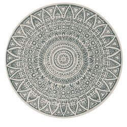 Kusový koberec Mojkoberec Original Nora 104163 Green Creme kruh – na von aj na doma