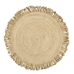 Ručne viazaný kusový koberec Jula J 34 Natural kruh