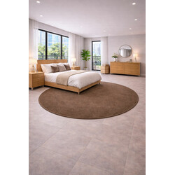 Kusový koberec Eton hnedý 97 kruh