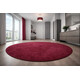 Kusový koberec Eton vínovo červený kruh