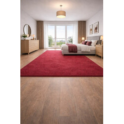 Kusový koberec Eton vínovo červený