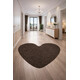 Kusový koberec Eton hnedý srdce