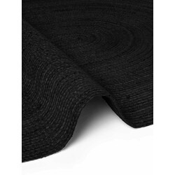Kusový koberec Jute Braided 106322 Black ovál