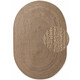 Kusový koberec Jute Braided 106006 Grey Brown ovál